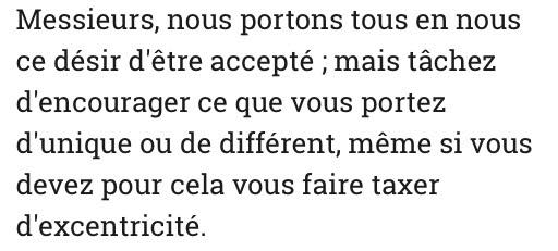 Citation excentrique